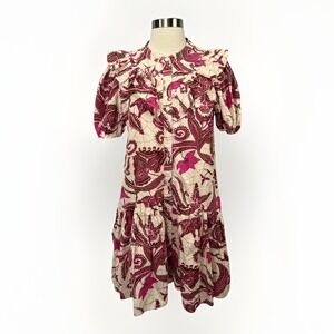 Caroline Constas Small Sasha Pink Print‎ Mini Dress Floral Luxury Feminine Party